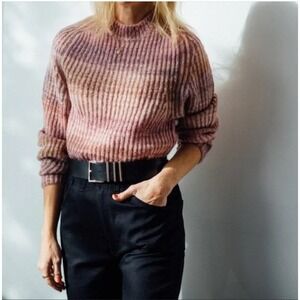 NAADAM‎ Ribbed Space Dye Raglan Crewneck Sweater Size XS